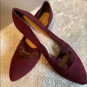 Burgundy Laura Ashley pumps